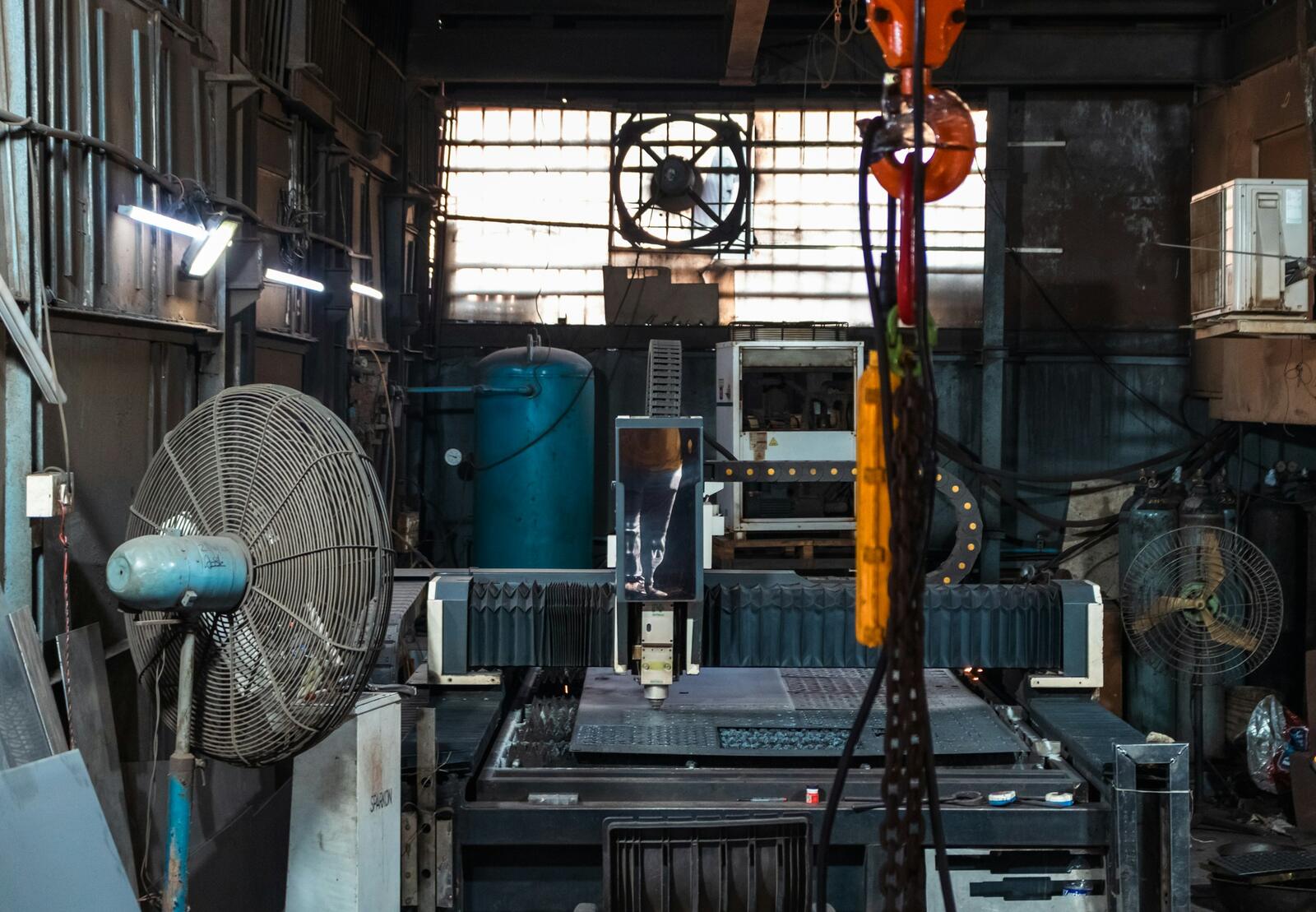 Light Engineering & Fabrication production in progress on a factory floor