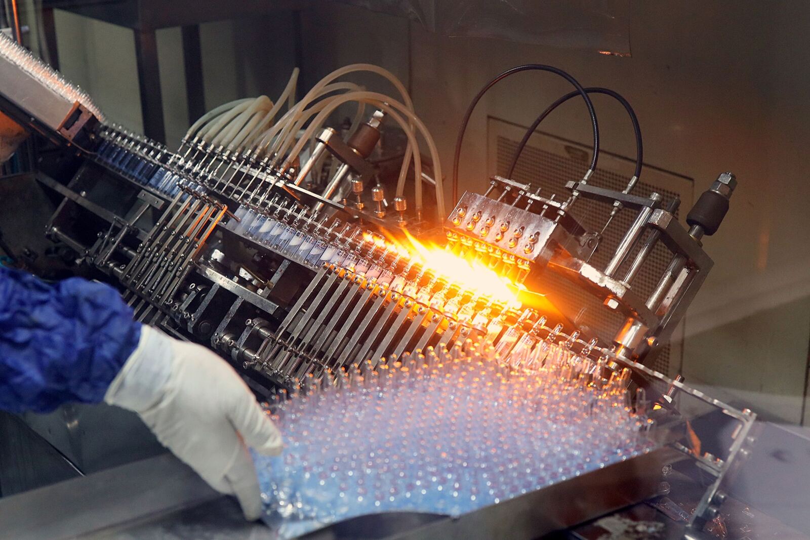 Pharma & Nutra Contract Mfg production in progress on a factory floor