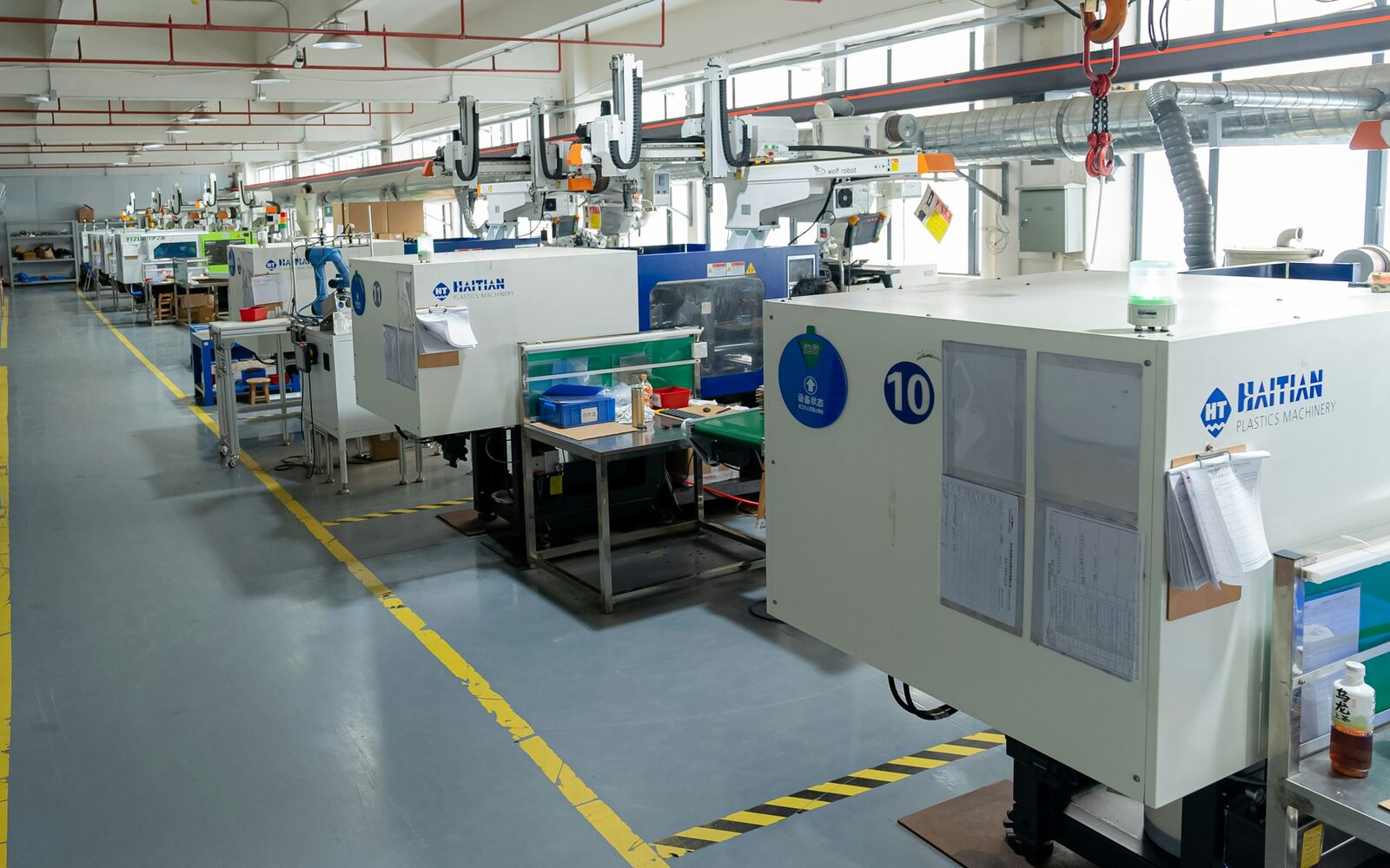 Plastics & Moulding production in progress on a factory floor